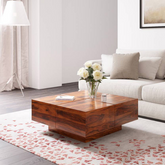 The Attic Meadow Wooden Coffee Table Teak